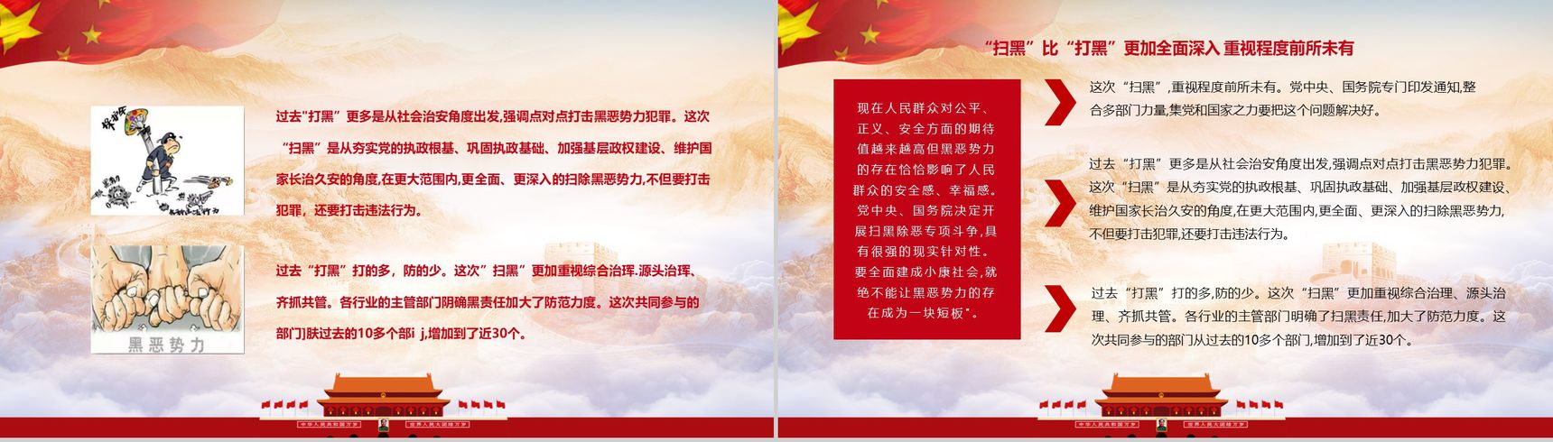 开展扫黑除恶专项斗争主题教育PPT模板-11