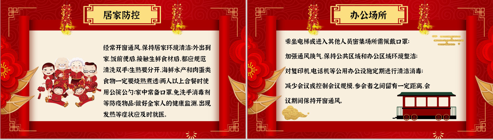 春节春运期间新冠病毒防控指南过年必备PPT模板-3