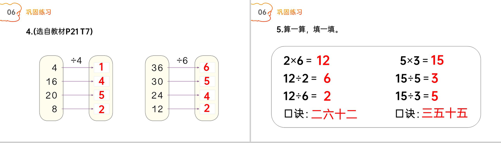 《乘法口诀求商》人教版小学数学二年级下册PPT课件(第2.5课时)-8