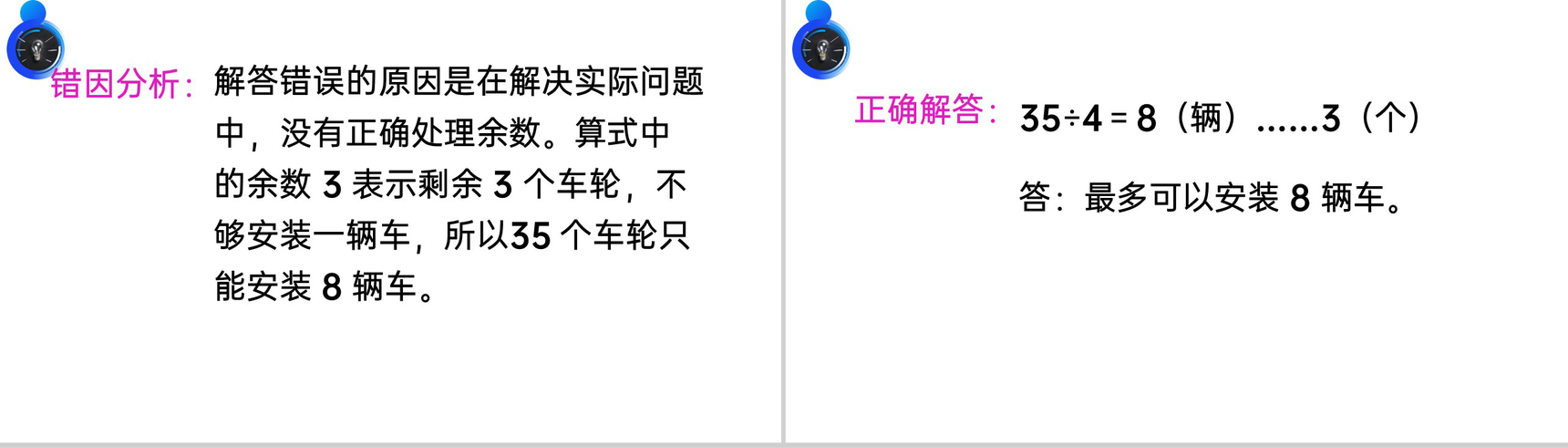 《有余数的除法解决问题》人教版小学数学二年级下册PPT课件(第6.4课时)-6