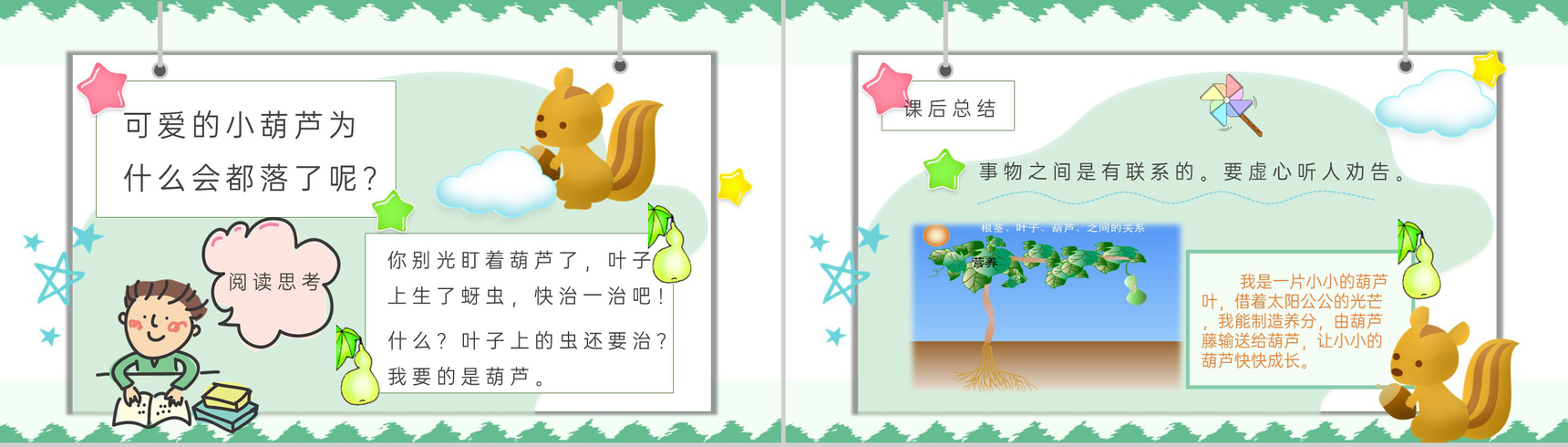 教育培训小学语文二年级上册课件《我要的是葫芦》知识点梳理PPT模板-7