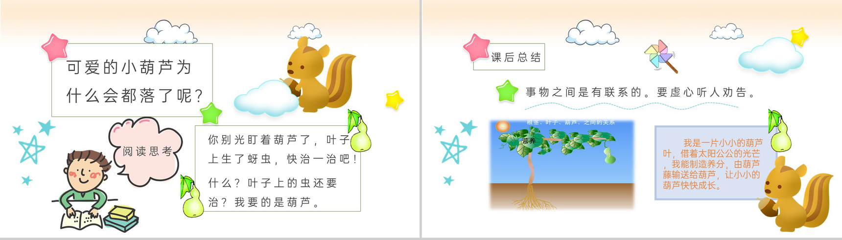 小学语文二年级上册课件课后习题《我要的是葫芦》教学准备PPT模板-7