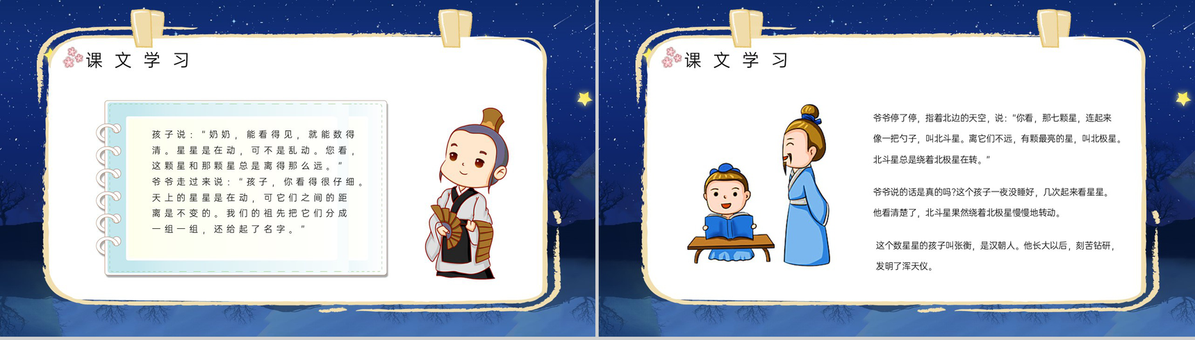 教学设计《数星星的孩子》人教部编版小学语文二年级下册教学目标方法设定PPT模板-3