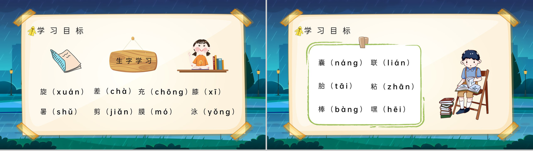 《充气雨衣》人教版小学二年级语文下册教育培训知识点梳理课件设计PPT模板-3