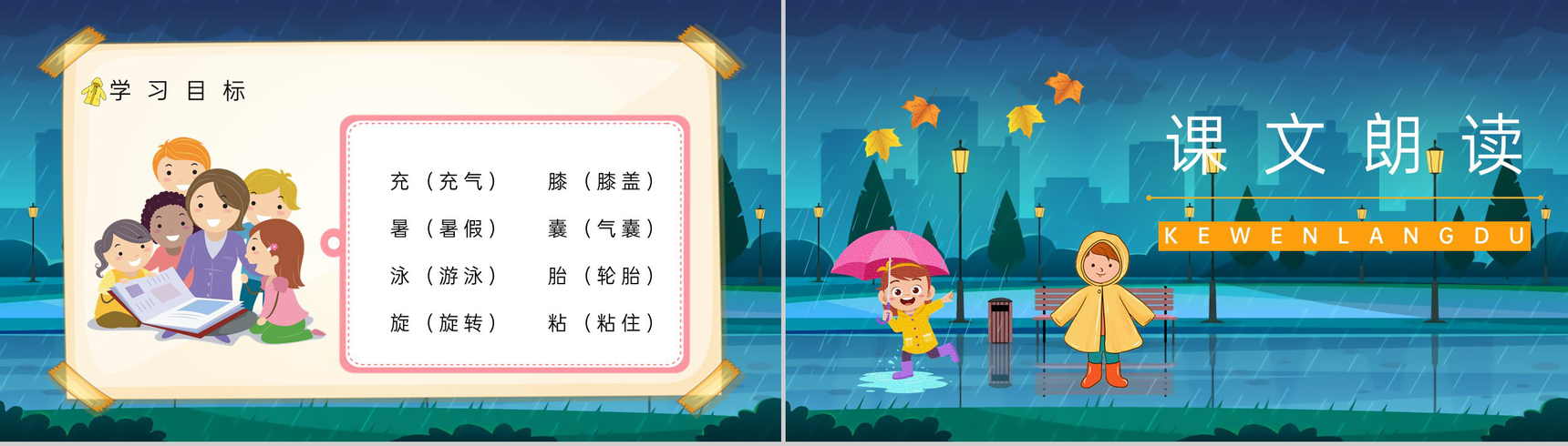 《充气雨衣》人教版小学二年级语文下册教育培训知识点梳理课件设计PPT模板-4