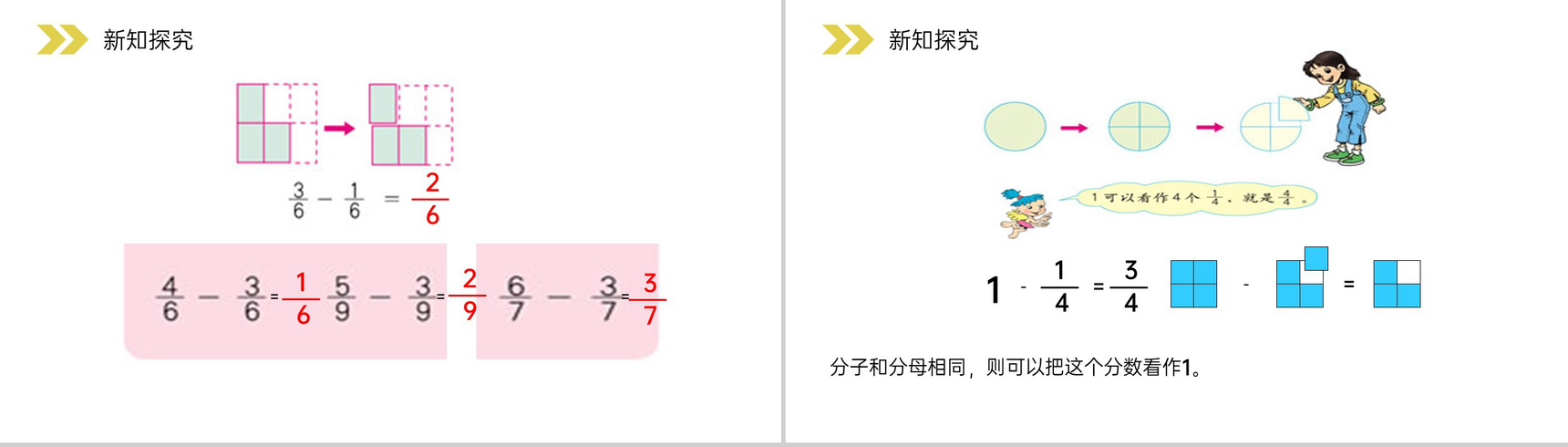 《分数的简单计算》人教版小学数学三年级上册PPT课件(第8.2.2课时)-6