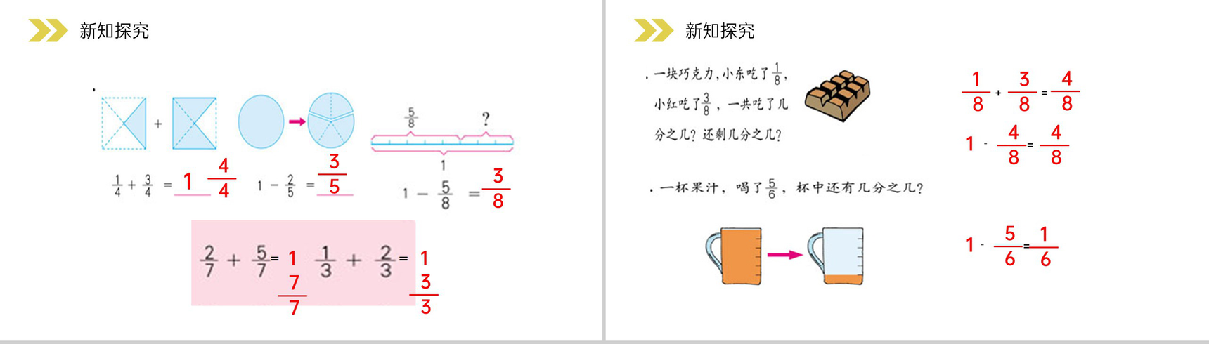 《分数的简单计算》人教版小学数学三年级上册PPT课件(第8.2.2课时)-7