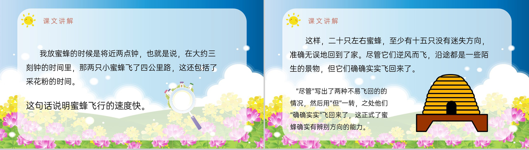 小学语文三年级上册课件教学教案《蜜蜂》教学方法人教部编版PPT模板-10