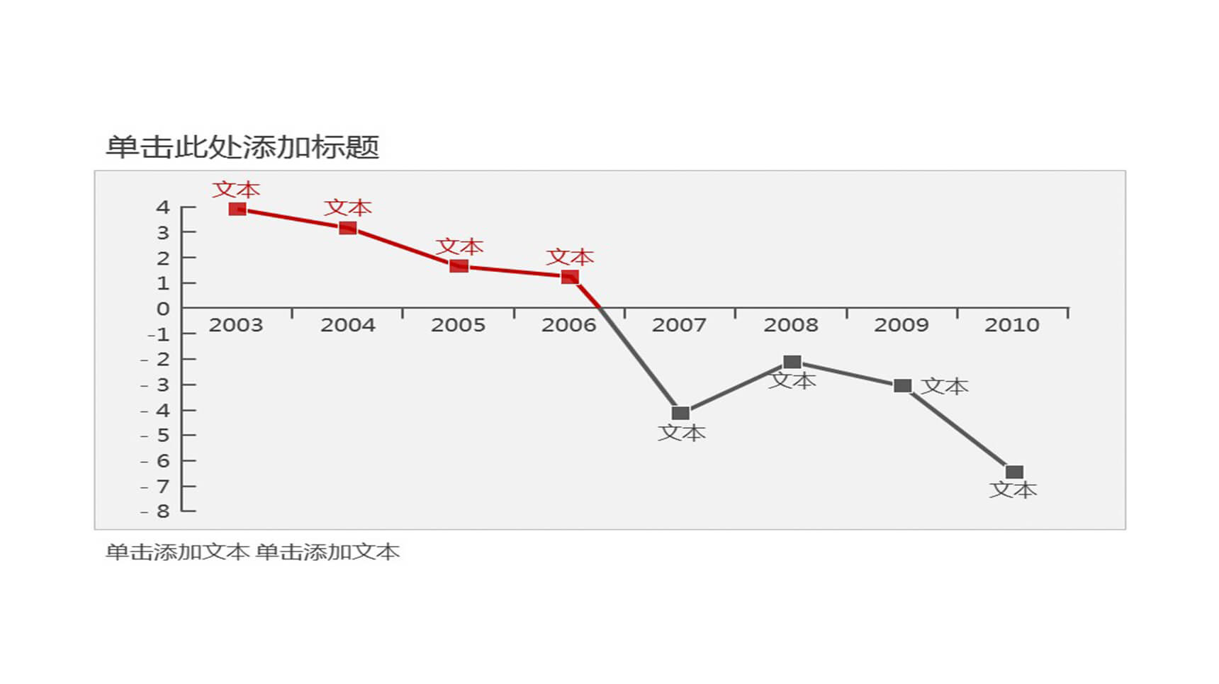 带刻度坐标PPT折线图模板-1