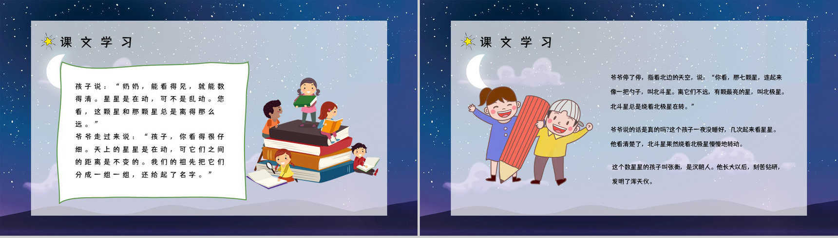 《数星星的孩子》小学二年级语文下册课文导读知识点梳理教师备课PPT模板-3