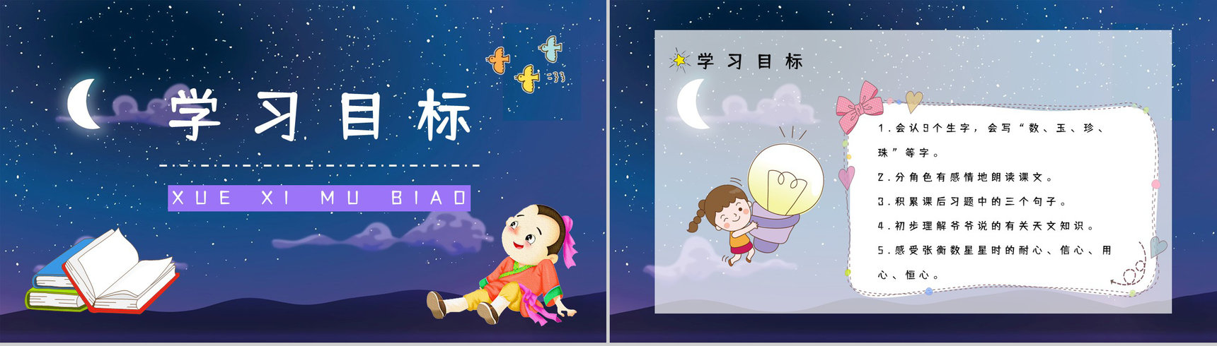 《数星星的孩子》小学二年级语文下册课文导读知识点梳理教师备课PPT模板-4