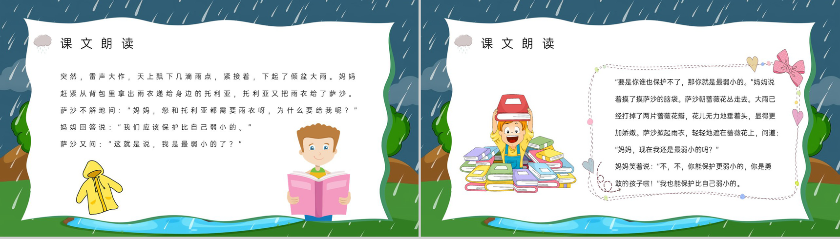 人教版《我不是最弱小的》小学语文二年级下册知识点梳理教学培训课件PPT模板-3