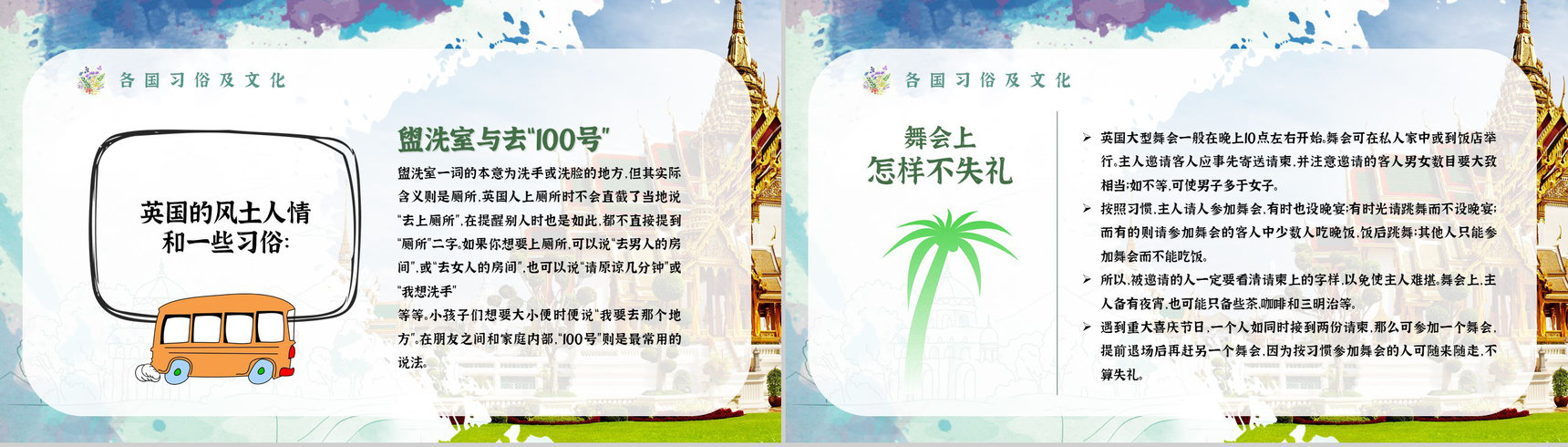暑假旅行经典推荐假期旅行攻略计划PPT模板-5