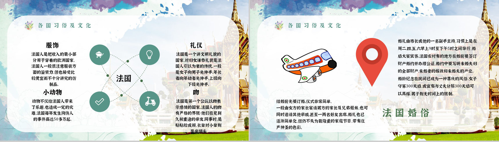 暑假旅行经典推荐假期旅行攻略计划PPT模板-6
