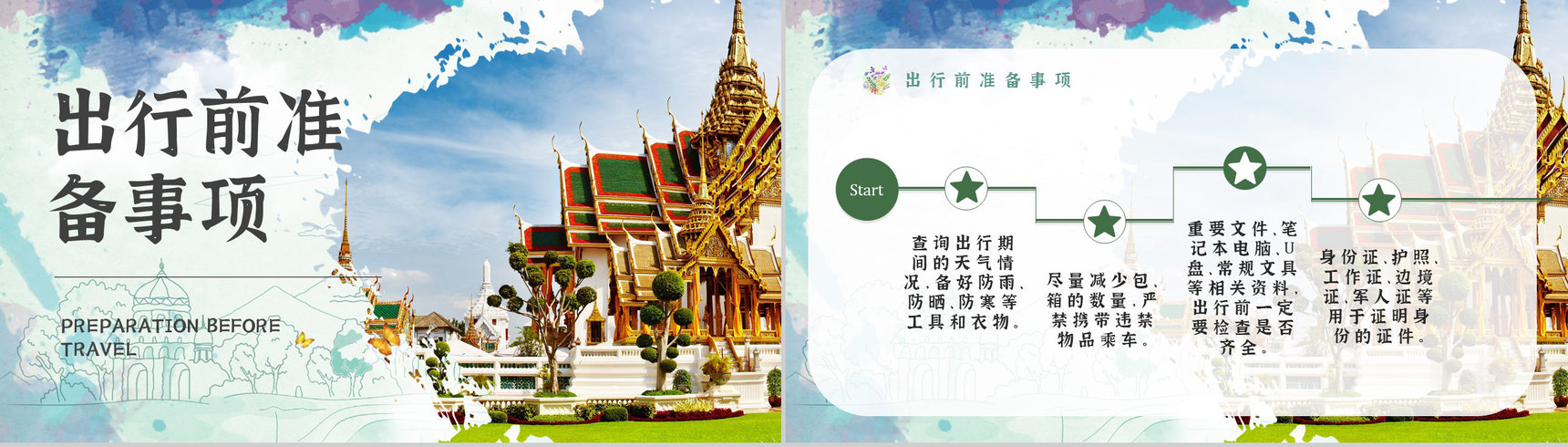 暑假旅行经典推荐假期旅行攻略计划PPT模板-9