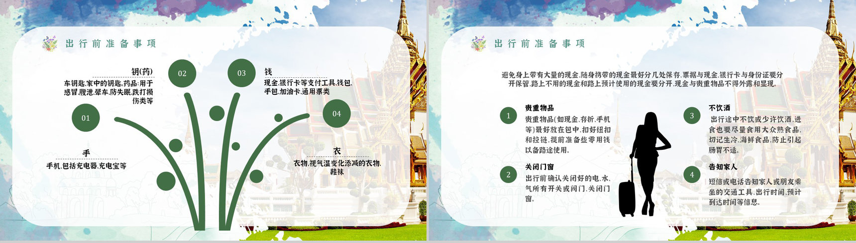 暑假旅行经典推荐假期旅行攻略计划PPT模板-10