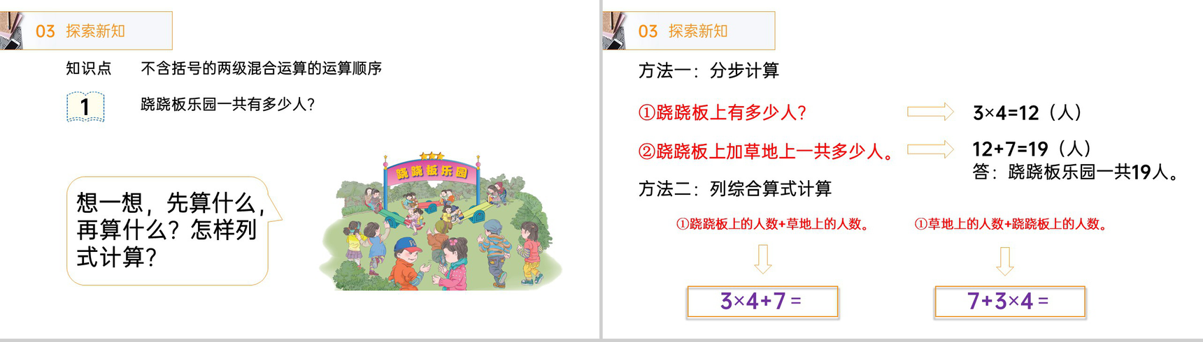 《没有括号的同级混合运算》人教版小学数学二年级下册PPT课件(第5.2课时)-3