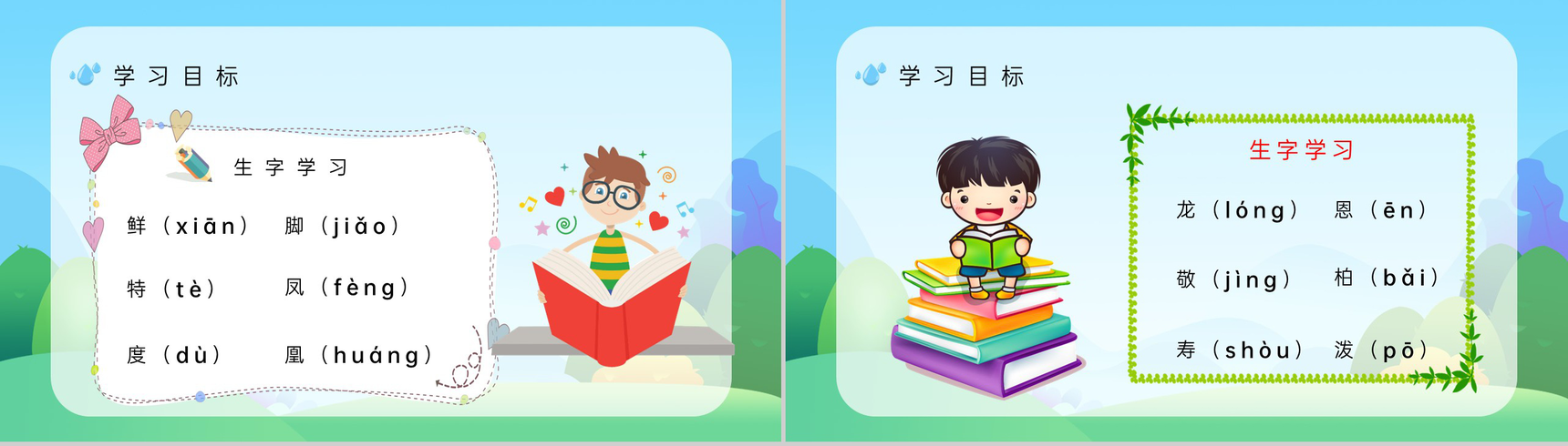 二年级语文下册《难忘的泼水节》小学老师教学准备重点难点梳理课件PPT模板-3