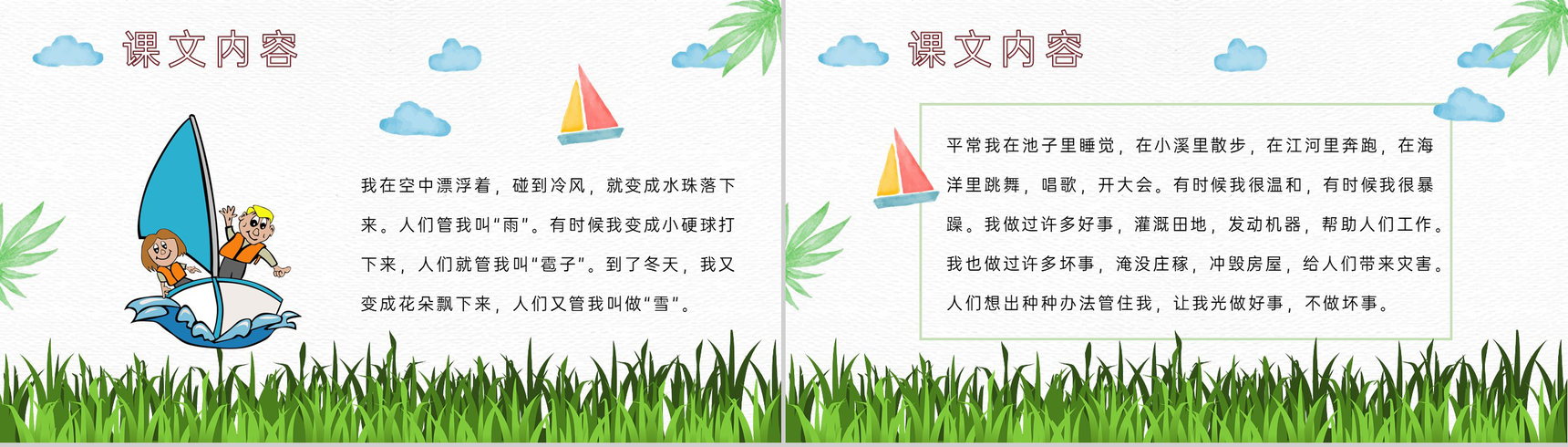 教育培训小学语文二年级上册课件《我是什么》知识点梳理PPT模板-3