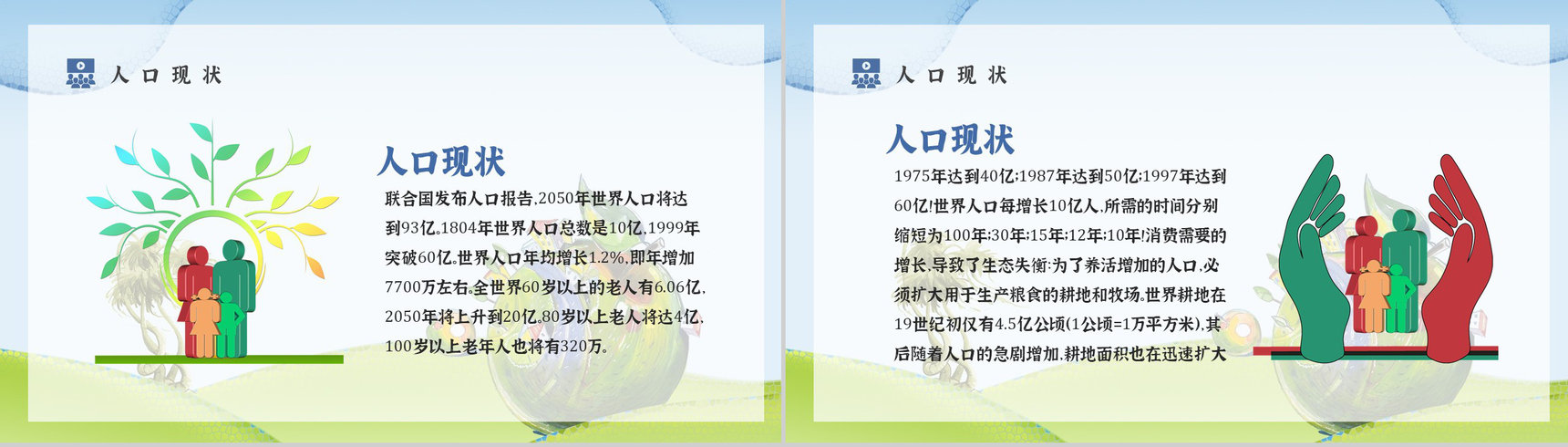世界人口日宣传活动方案知识内容宣传主题PPT模板-3