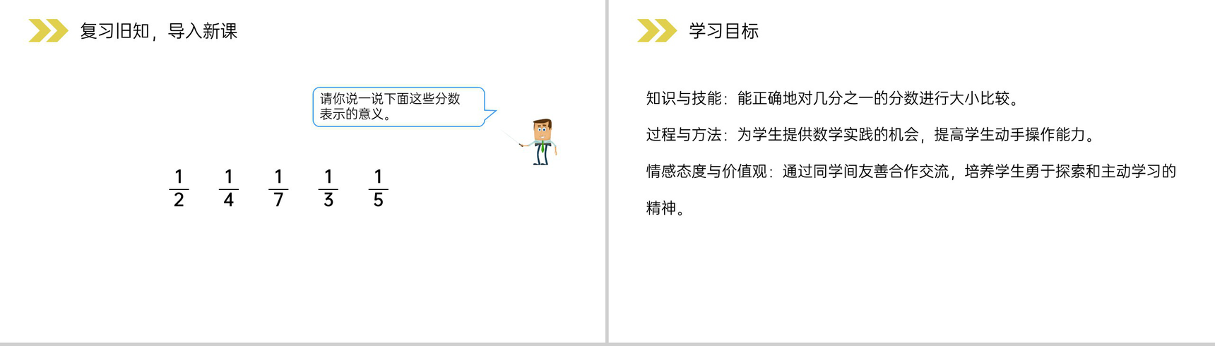 《比较几分之一的大小》人教版小学数学三年级上册PPT课件(第8.2.1课时)-2