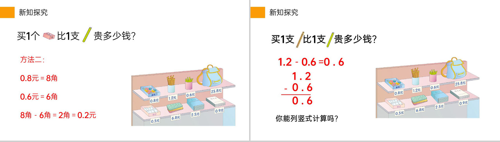 《简单的小数加、减法》小学数学三年级下册PPT课件(第7.2课时)-6