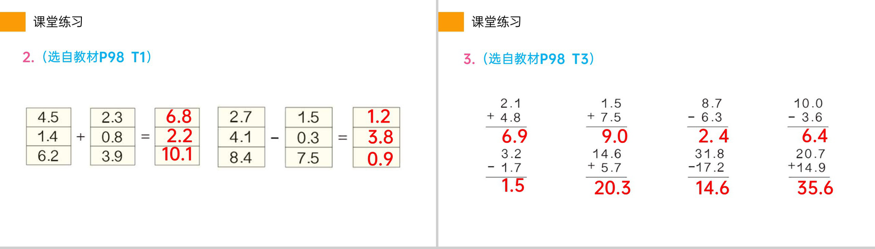 《简单的小数加、减法》小学数学三年级下册PPT课件(第7.2课时)-10