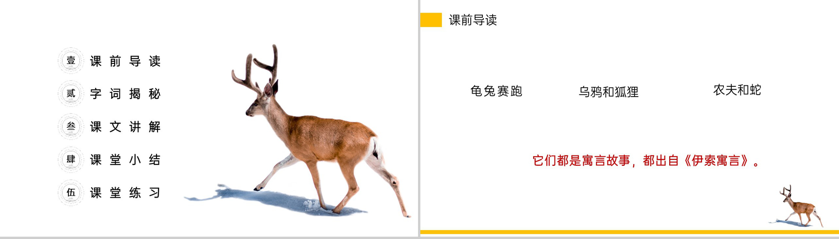 《鹿角和鹿腿》小学三年级语文下册精品PPT课件-2