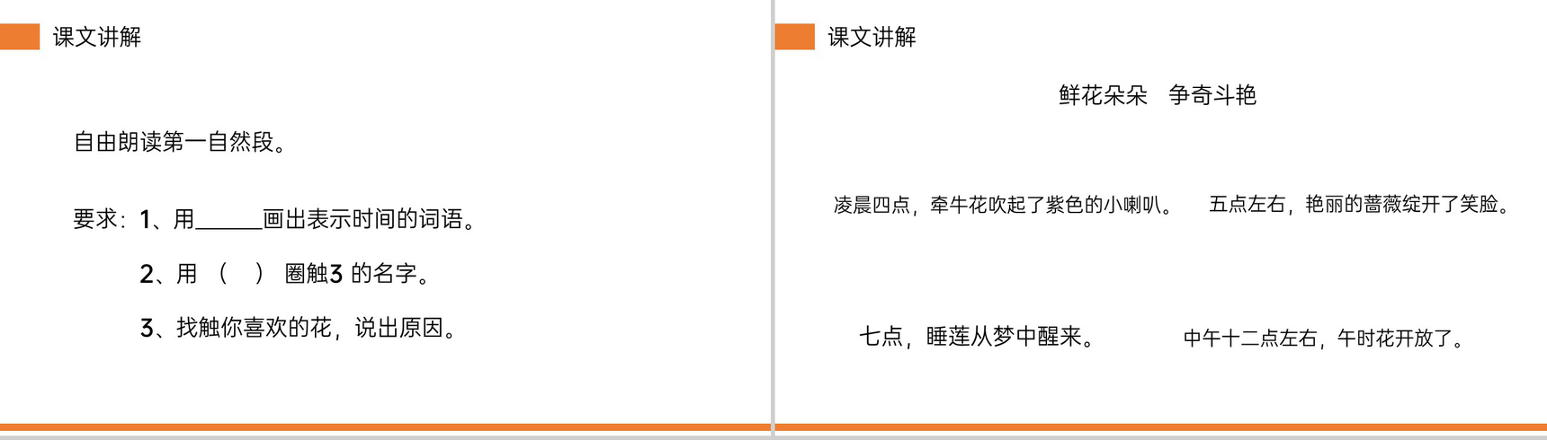 《花钟》小学三年级语文下册第四单元精品PPT课件-12