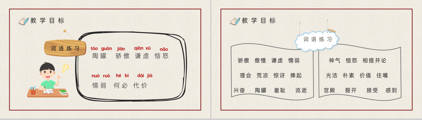 人教部编版《陶罐和铁罐》教学设计重点难点小学语文三年级上册课件PPT模板-3