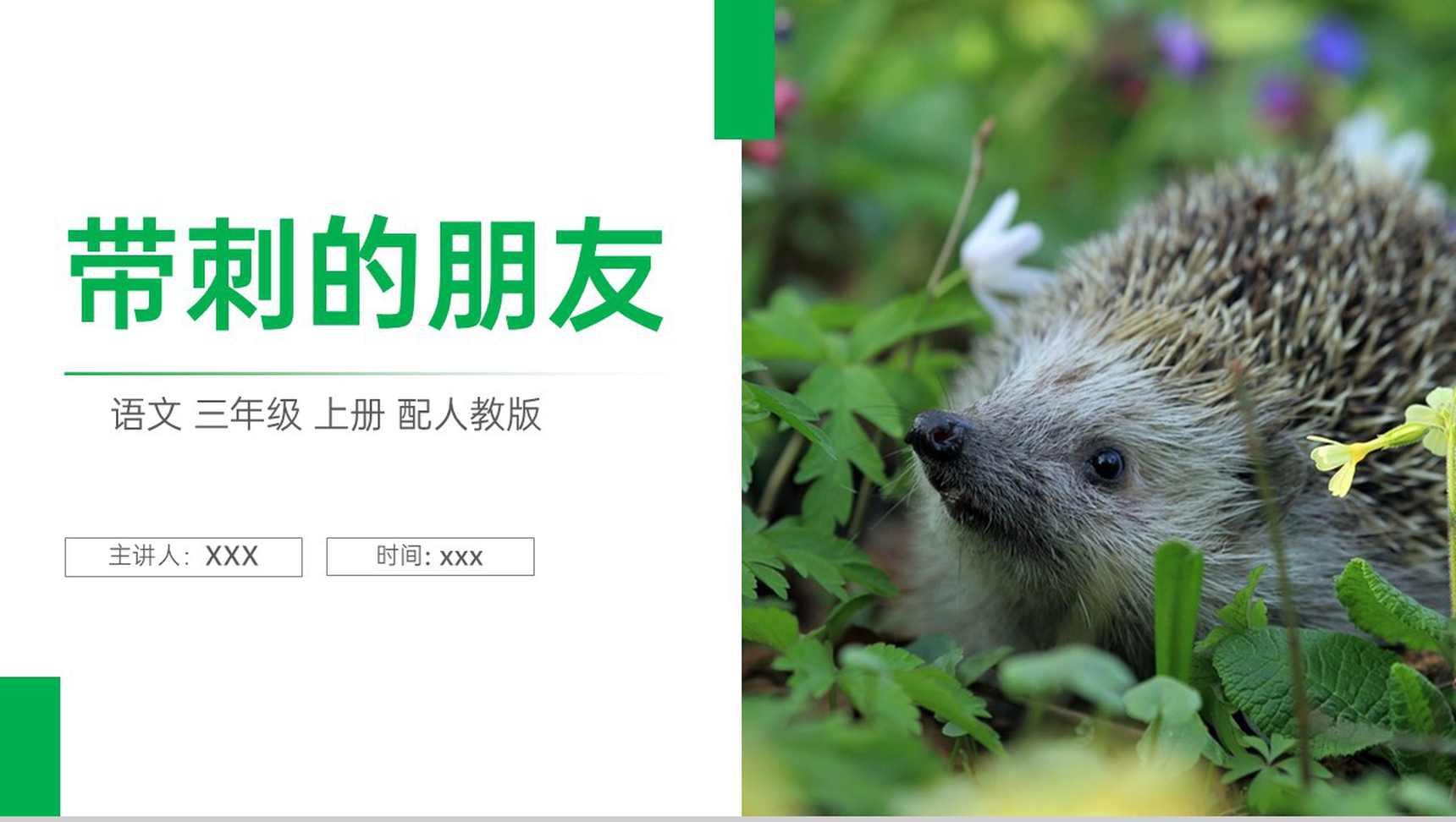 《带刺的朋友》人教版三年级上册语文PPT课件-1