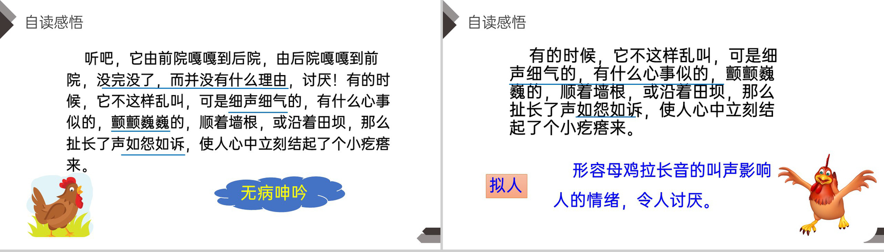 《母鸡》人教版四年级语文下册精品PPT课件-10