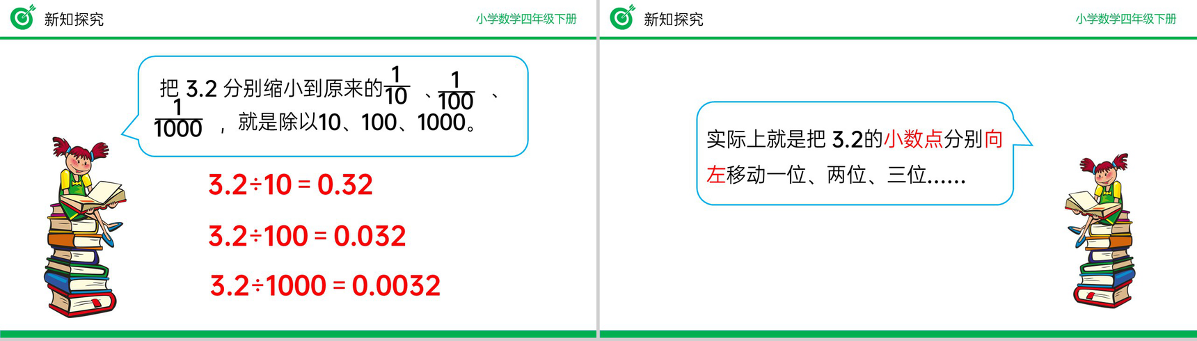 《小数点移动引起小数大小变化的规律》小学数学四年级下册PPT课件(第4.3.1课时)-9