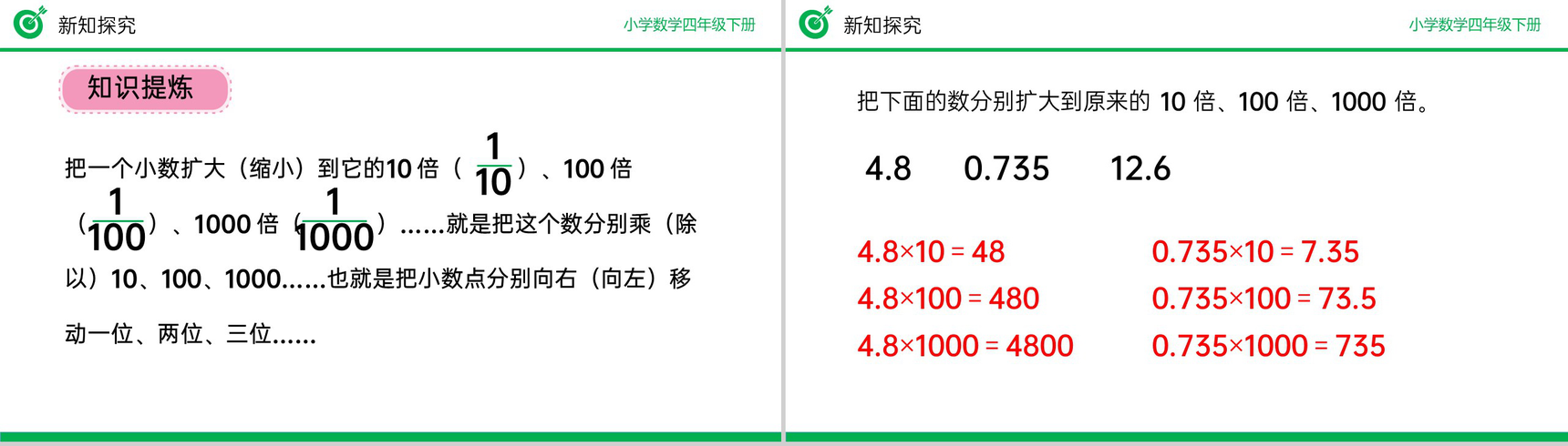 《小数点移动引起小数大小变化的规律》小学数学四年级下册PPT课件(第4.3.1课时)-10
