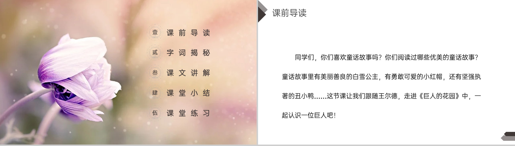 《巨人的花园》人教版四年级语文下册精品PPT课件-2