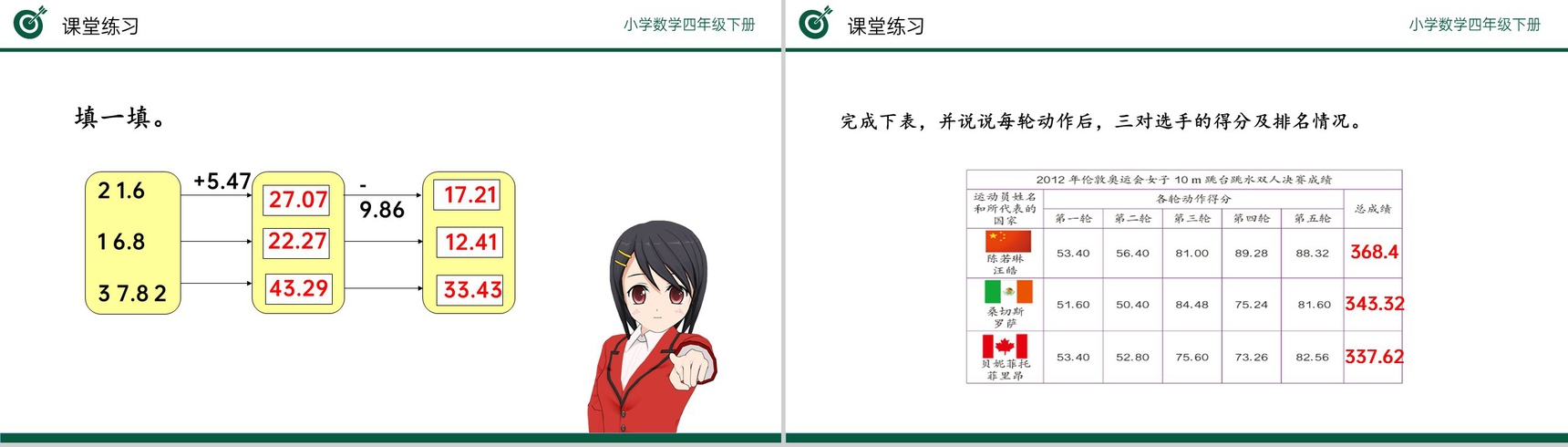 《小数加减习题课》小学数学四年级下册PPT课件(第6.3课时)-5