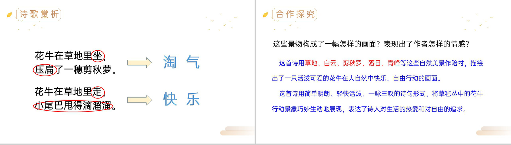 《现代诗二首》人教版四年级上册语文精品PPT课件-9