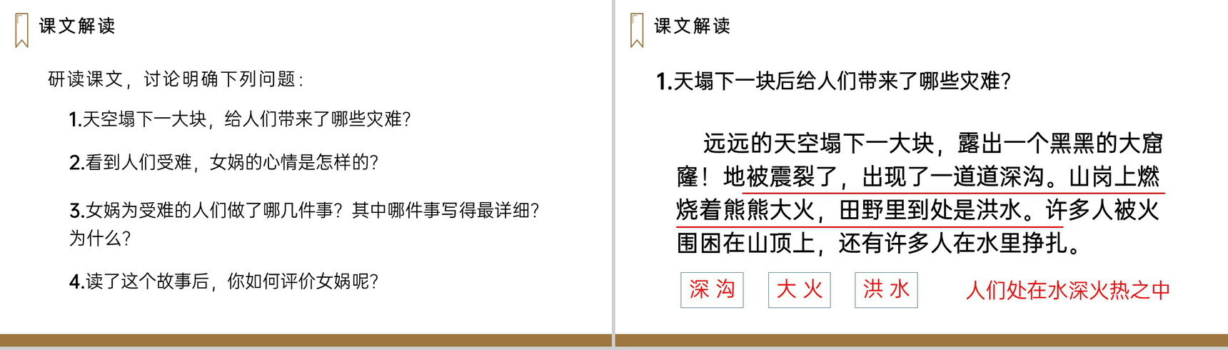 《女娲补天》人教版四年级上册语文PPT课件-5