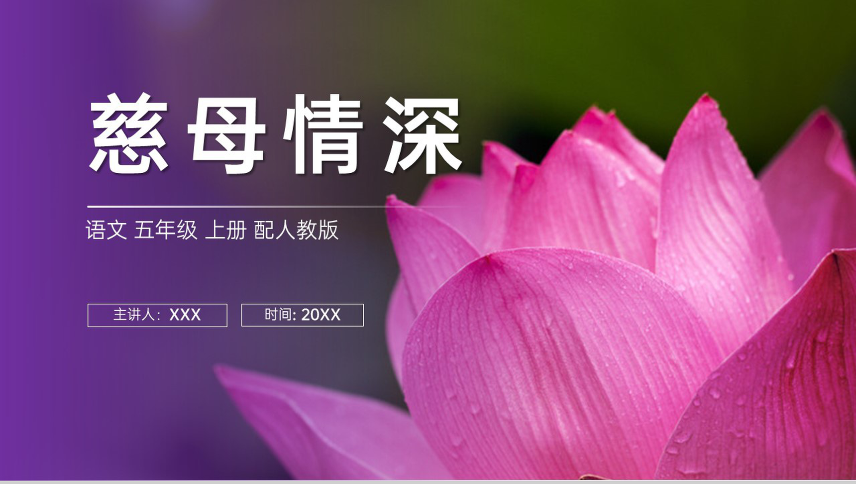 《慈母情深》人教版五年级上册语文PPT课件-1