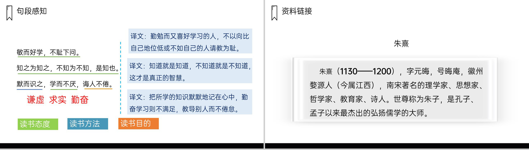 《古人谈读书》人教版五年级上册语文PPT课件-4