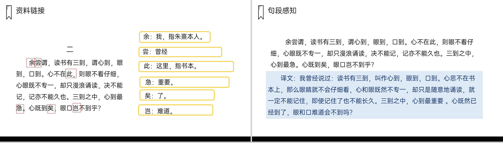 《古人谈读书》人教版五年级上册语文PPT课件-5