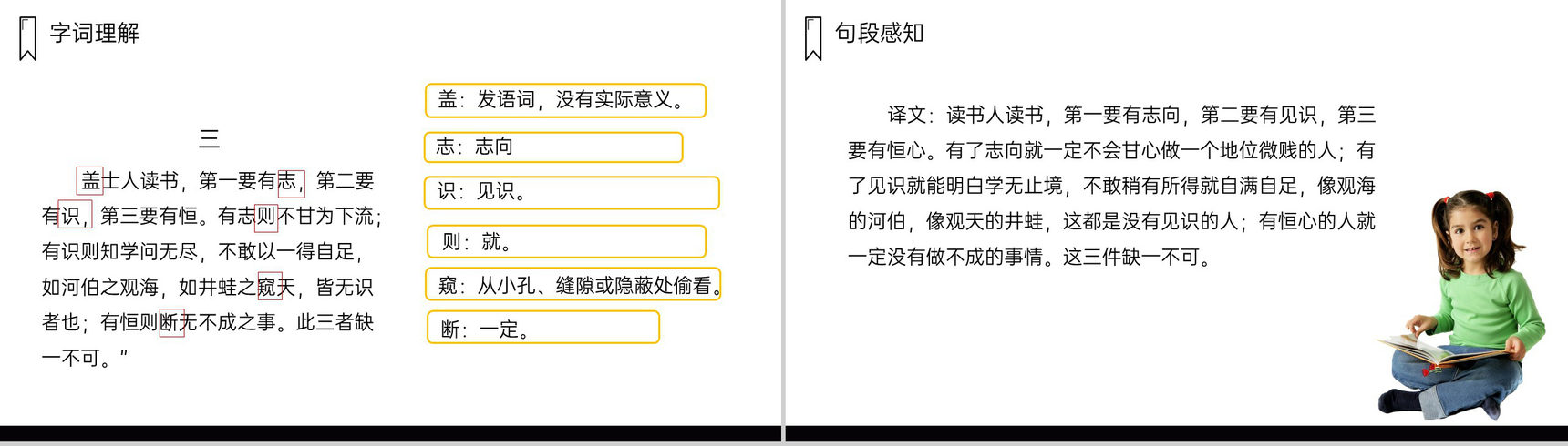 《古人谈读书》人教版五年级上册语文PPT课件-7