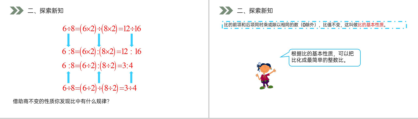 《 比的基本性质》人教版小学六年级上册数学PPT课件(第4.2课时)-3