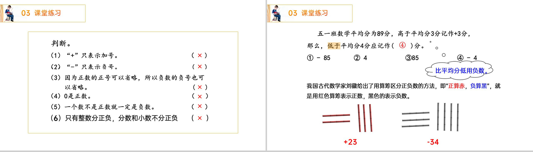 《 负数的认识》人教版小学六年级下册数学PPT课件(第1.1课时)-9