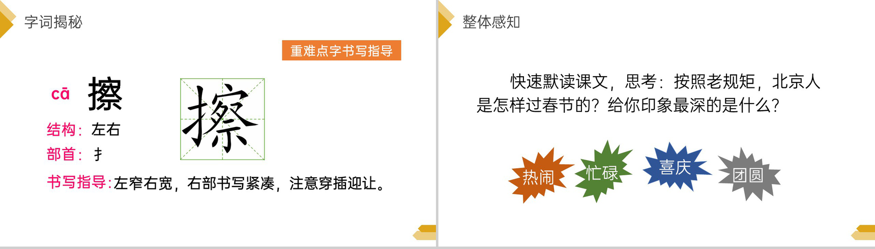 《北京的春节》人教版六年级语文下册精品PPT课件-6
