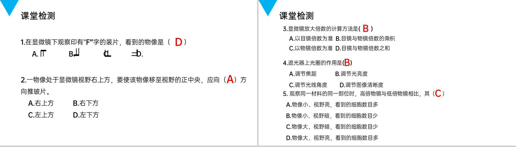 《练习使用显微镜》人教版七年级初一生物上册PPT课件-7