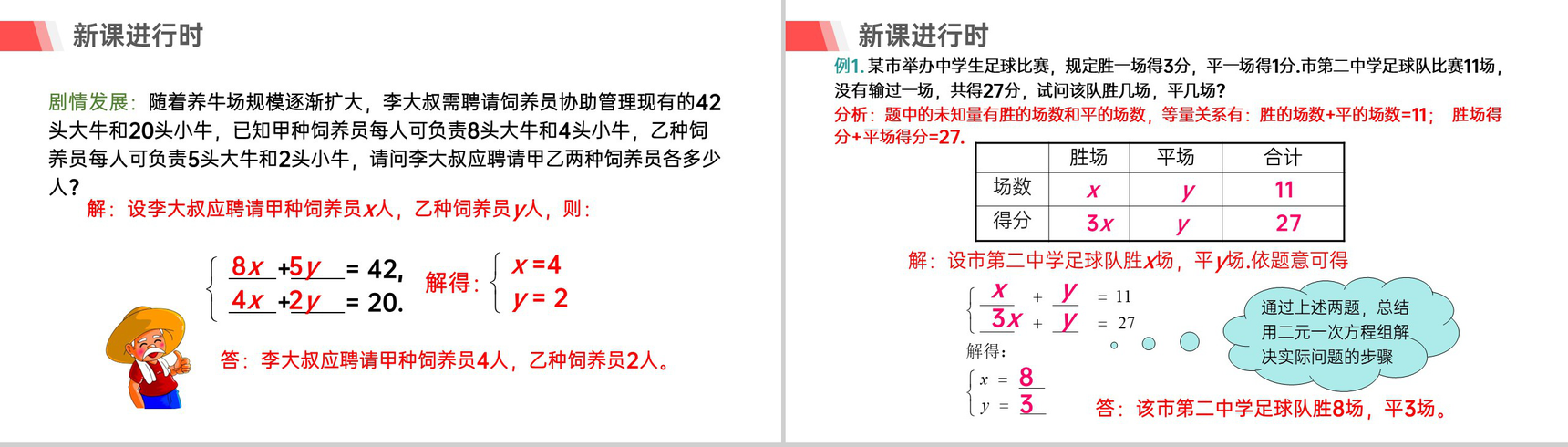 《利用二元一次方程组解决实际问题》初中初一数学PPT课件(第一课时)-6