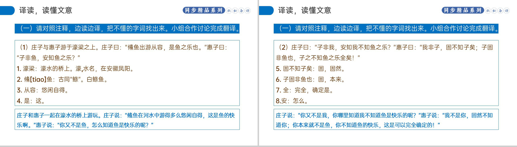 《庄子和惠子游于濠梁之上》人教版八年级下册语文PPT课件-4