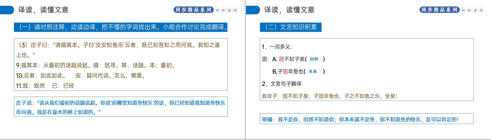 《庄子和惠子游于濠梁之上》人教版八年级下册语文PPT课件-5