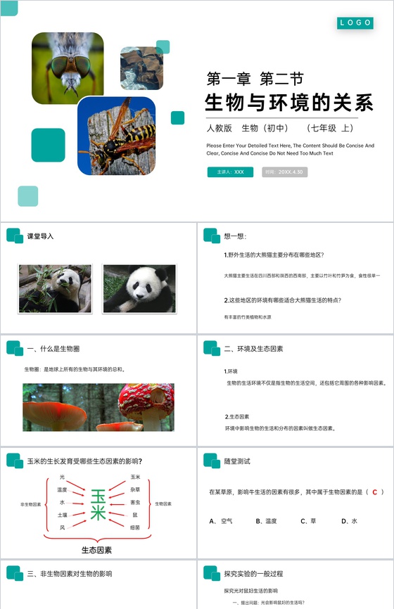 《生物与环境的关系》人教版七年级初一生物